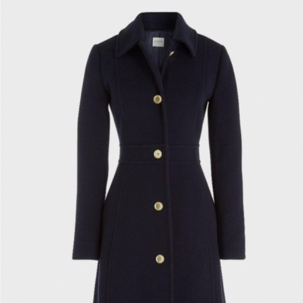 J.Crew Black Coat with Gold Accents
